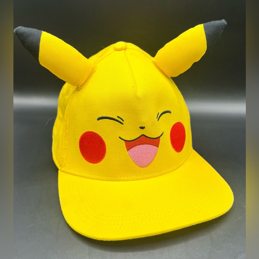 Pokemon Bright‎ Yellow Cap- Some dirt spots, Youth, Adjustable